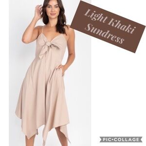 1 Left!! Light Khaki Sundress